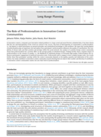 The Role of Professionalism in Innovation Contest Communities