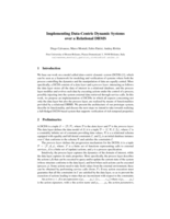 Implementing Data-Centric Dynamic Systems over a Relational DBMS
