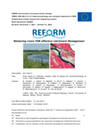 Final report on methods, models, tools to assess the hydromorphology of rivers - Part 5 Applications