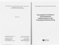 Introspektive Verfahren in der Sprachtestforschung