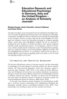 Education Research and Educational Psychology in Germany, Italy and the United Kingdom: An Analysis of Scholarly Journals