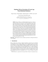 Ontology-Driven Extraction of Event Logs from Relational Databases