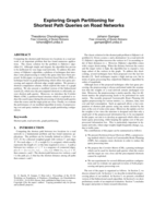 Exploring Graph Partitioning for Shortest Path Queries on Road Networks
