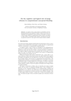 On the Cognitive and Logical Role of Image Schemas in Computational Conceptual Blending