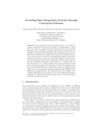 Accessing data integration systems through conceptual schemas