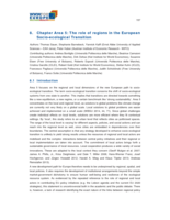 Chapter Area 5: The role of regions in the European Socio-Ecological Transition
