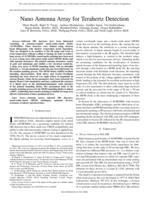 Nano antenna array for terahertz detection