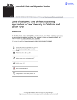 Land of welcome, land of fear: explaining approaches to ‘new’ diversity in Catalonia and South Tyrol