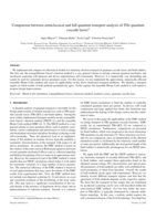 Comparison between semiclassical and full quantum transport analysis of THz quantum cascade lasers