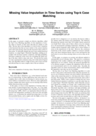 Missing Value Imputation in Time Series Using Top-k Case Matching