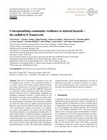 Conceptualizing community resilience to natural hazards: the emBRACE framework