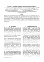 A corpus of European Portuguese child and child-directed speech
