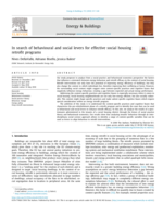 In search of behavioural and social levers for effective social housing retrofit programs
