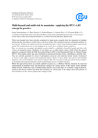Multi-hazard and multi-risk in mountains: applying the IPCC-AR5 concept in practice