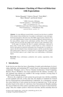 Fuzzy conformance checking of observed behaviour with expectations