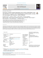 Derivation of human induced pluripotent stem cell line EURACi004-A from skin fibroblasts of a patient with Arrhythmogenic Cardiomyopathy carrying the heterozygous PKP2 mutation c.2569_3018del50
