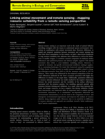 Linking animal movement and remote sensing – mapping resource suitability from a remote sensing perspective