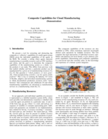 Composite Capabilities for Cloud Manufacturing