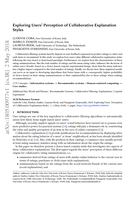 Exploring Users' Perception of Collaborative Explanation Styles