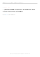 A systemic approach for the optimization of urban surfaces usage