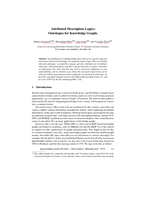 Attributed Description Logics: Ontologies for Knowledge Graphs
