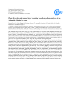 Plant diversity and annual layer counting based on pollen analyses of an Adamello Glacier ice core