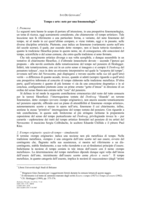 Tempo e arte: note per una fenomenologia