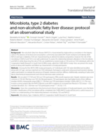 Microbiota, type 2 diabetes and non-alcoholic fatty liver disease: protocol of an observational study