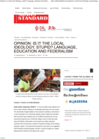 Is it the local ideology, stupid? Language, education and federalism