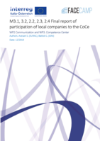 M3.1, 3.2, 2.2, 2.3, 2.4: Final report of participation of local companies to the CoCe