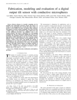 Fabrication, Modeling, and Evaluation of a Digital Output Tilt Sensor With Conductive Microspheres