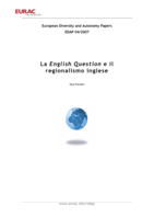 La English question e il regionalismo inglese