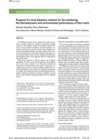 Proposal of a local telemetry network for the monitoring the thermodynamic and environmental performances of farm tractors