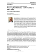 A Journey from Statistics and Probability to Risk Theory: An interview with Ludger Rüschendorf