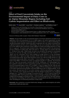 Effect of feed concentrate intake on the environmental impact in dairy cows in an Alpine Mountain region including soil carbon sequestration and effect on biodiversity