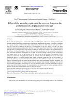 Effect of the Secondary Optics and the Receiver Design on the Performance of a Triple Junction Solar Cell