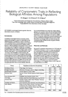 Reliability of craniometric traits in reflecting biological affinities among populations