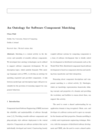 An ontology for software component matching