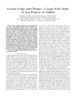 License usage and changes: a large-scale study of Java projects on GitHub