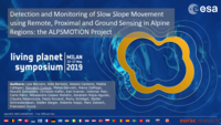 Detection and Monitoring of Slow Slope Movement using Remote, Proximal and Ground Sensing in Alpine Regions: the ALPSMOTION Project