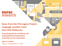 News from the STyrLogism Project: Language varieties meet One-Click Dictionary