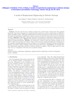 A model of Requirements Engineering in Software Startups