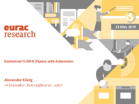 Dockerized CLARIN-DSpace with Kubernetes