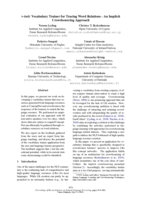 v-trel: Vocabulary Trainer for Tracing Word Relations - An Implicit Crowdsourcing Approach