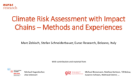 Climate Risk Assessment with Impact Chains – Methods and Experiences