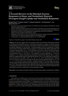 A Focused Review on the Maximal Exercise Responses in Hypo- and Normobaric Hypoxia: Divergent Oxygen Uptake and Ventilation Responses