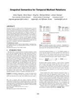 Snapshot Semantics for Temporal Multiset Relations