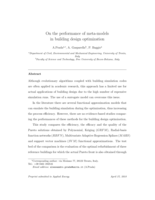 On the performance of meta-models in building design optimization