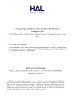 Comparing heuristics for graph edit distance computation