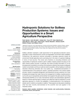 Hydroponic solutions for soilless production systems: Issues and opportunities in a smart agriculture perspective